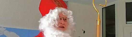 Der Heilige Nikolaus besuchte Haus Bachtal. (Foto: Maria Müller)
